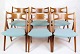 Set of 6 Dining Room Chairs - CH29P - Teak - Light Blue Fabric - Hans J. Wegner 
- Carl Hansen & Søn - 1950s
Great condition
