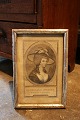 Antique early 19th century engraving in silvered wood frame by Georgiana 
Spencer, Duchess of Devonshire...