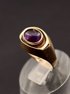 14 carat vintage gold ring with amethyst