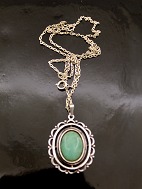 Sterling silver pendant with turquoise