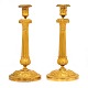 Aabenraa 
Antikvitetshandel 
presents: 
Pair of 
early 19th 
century French 
firegilt bronze 
candlesticks. 
France ...
