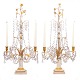 Pair of gilt 
Gustavian 
Candelabra with 
marble base. 
...