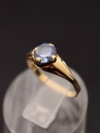 14 carat gold ring  with aquamarine