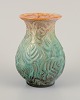 Michael Andersen, Bornholm.
Ceramic vase with foliage in relief.