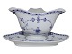 Blue Fluted Half Lace
Triangular gravy boat from 1898-1923