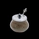 Hans Hansen - 
Denmark. 
Stoneware Jar 
with Sterling 
...