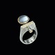 Ole Waldemar 
Jacobsen. 
Sterling Silver 
Ring with 21k 
...