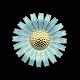 A. Michelsen. 
Gilded Sterling 
Silver Daisy 
Brooch with ...
