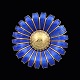 Georg Jensen. 
Gilded Silver 
Daisy Brooch / 
Pendant with 
...