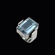 Boy Johansen. 
18k White Gold 
Ring with 
Aquamarine.