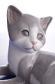 Klits Antik 
presents: 
Royal 
Copenhagen 
Figurine 514 
Gray cat