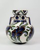 Osted Antik & 
Design 
presents: 
Round Vase 
- Model 593/147 
- Decorated 
With Flower 
Leaves & Ferns 
- Art Faience 
...