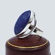 Niels Erik From; A ring of sterling silver with lapis lazuli