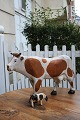 Decorative, 
large 19th 
century cow in 
carved wood 
with ...