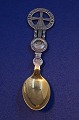 Michelsen Christmas spoon 1920 of Danish gilt sterling silver