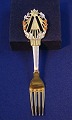 Antikkram 
presents: 
Michelsen 
Christmas fork 
1922 of Danish 
gilt sterling 
silver