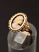 14 carat gold 
ring  with came