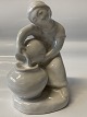 Hjort Ceramics, Figure of Young Woman, Water Carrier No 513