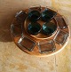 Large cabaret dish on swiveling teak wood dish from Digsmed Denmark with 8 + 4 bowls.