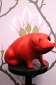 Decorative, old 
piggy bank in 
red painted 
terracotta ...