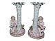 Meissen
Pair of candlelight holder with palms and 
children from around 1850