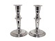 K.E. Thygesen Jacobsen silver
Pair of small candlelight holders with pearl edge from 1969-1991