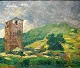 Pegasus – Kunst - Antik - Design presents: Dauteloup, Jean 19th/20th century. France: Landscape with tower.
