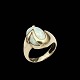 Bestik.dk presents: 14k Gold Ring with Cabochon Opal.