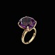 Bestik.dk presents: Boy Johansen - Denmark. 14k Gold Ring with Amethyst.