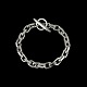 Danish Sterling Silver Anchor Chain Bracelet. 58g.