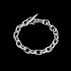 Danish Sterling Silver Anchor Chain Bracelet. 53g.