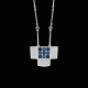 David-Andersen. Sterling Silver Pendant with Enamel - ...