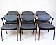 Set of Six 
Dining Chairs - 
Model 42 - Dark 
Wood - Floral 
...