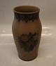 Brown Vase 19.5 
cm Fruit 
decoration #47 
L. Hjorth ...