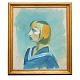 Harald Gierisng, 1881-1927, oil on canvas. Portrait of the artist