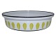 Lotus bowl with lime green decoration