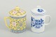 China
Two lidded tea 
cups with 
strainers, c. 
1970s/80s.