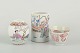 China, 4 pieces
Two teacups 
and two vases, 
20th century.