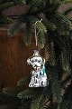 Old Christmas 
tree ornament 
in the shape of 
a small dog ...