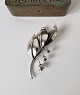 A. Michelsen 
silver brooch 
in the shape of 
a lily of the 
...