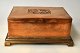 DFDS cigar box 
of copper and 
brass, interior 
with wood. ...