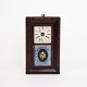 Antique 
American Clock 
- Painted Glass 
Window - Dark 
...