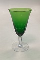 Lindenborg 
Green white 
wine glass from 
Holmegaard 
Glassworks