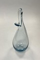 Holmegaard 
Duckling / Beak 
Vase of 
clear/aqua 
colored glass