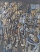 Jacques 
Lacomblez (b. 
1934)
“Réservé aux 
Sirènes”.
Oil ...