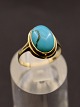 8 carat gold 
ring  with 
turquoise