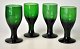 Holmegaard 
green schnapps 
glass, Denmark.