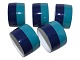 Laurids Lønborg
Set of six turqouise and blue napkin rings from the 1970