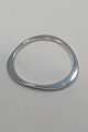Modern 
Triangular 
shaped Armring 
Bangle in 
Sterling Silver