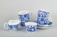Gefle, "Blå 
Blomster"
4 tea cups 
with saucers, 
sugar ...
